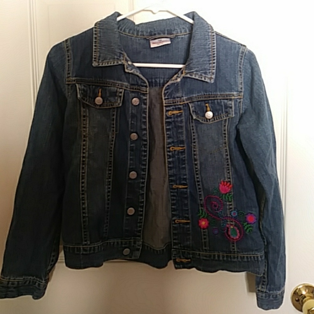 Embroidered denim jacket